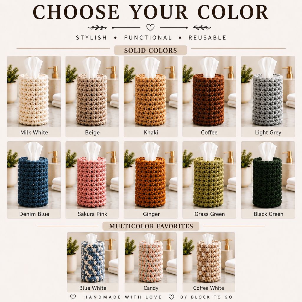 Handmade Crochet Disinfectant Wipe Cover | Decorative Wipes Holder